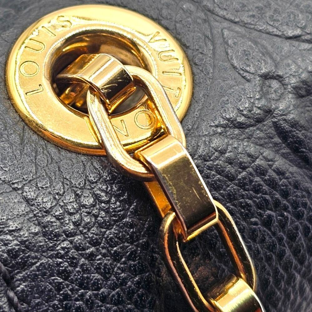 Louis Vuitton Saint Germain BB Monogram Empreinte Leather Shoulder Bag in Black - Picture 7 of 9